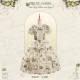 Mademoiselle Pearl Four Leaf Clover and Lime Blouse Apron Overdress JSK and Ops(Reservation/2 Colours/Full Payment Without Shipping)